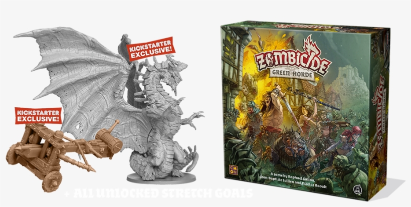 Green Horde Kickstarter Retail Pledge - Zombicide Green Horde Release, transparent png download