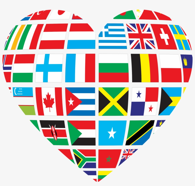 Heart World Clipart - Global Heart, transparent png download