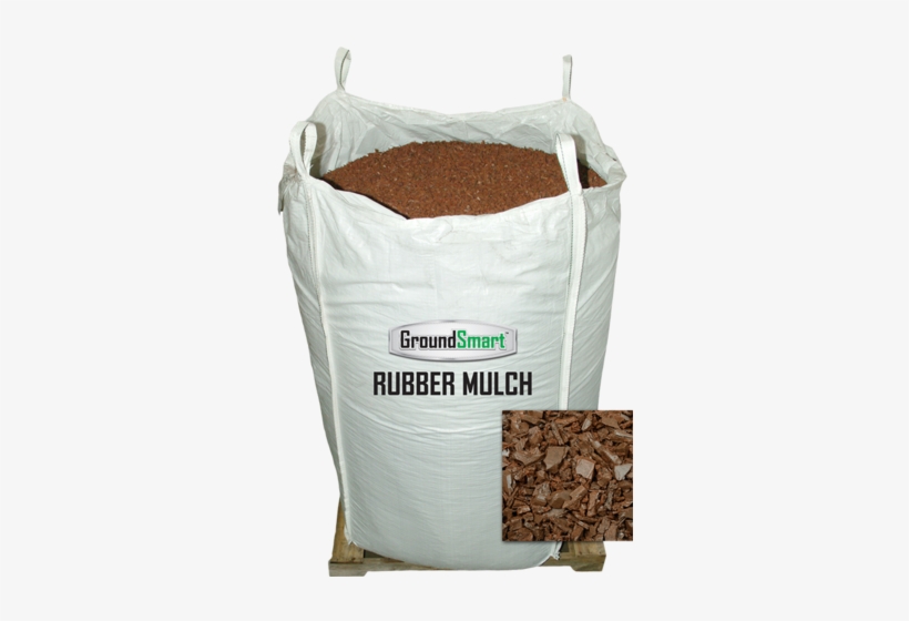 Rubber Mulch 1000 Lbs Super Sack Red - Groundsmart Rubber Mulch 38.5 Cu. Ft. Espresso Black, transparent png download