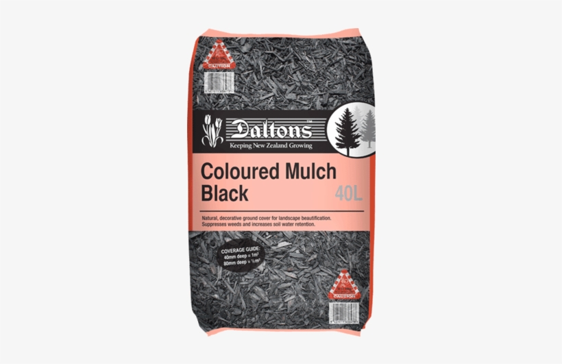 Daltons Coloured Mulch Black - Black, transparent png download