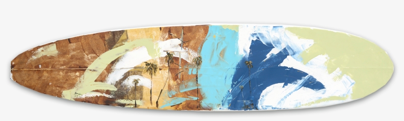 Dat's Color Surfboard - Modern Art, transparent png download