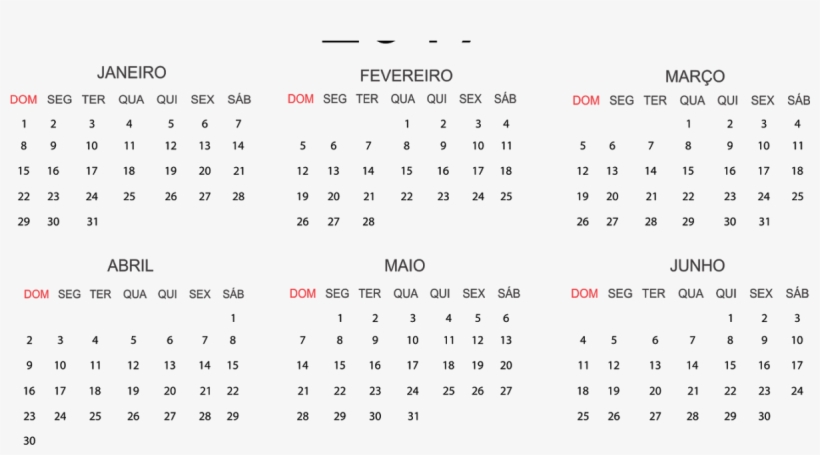 Suficiente Base Para Calendário 2017 Em Png - Number, transparent png download