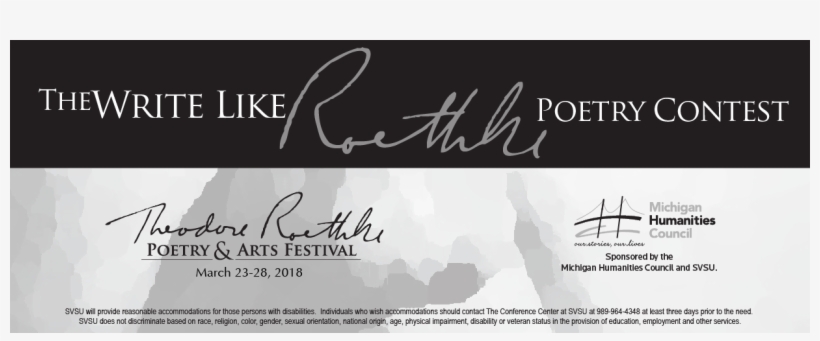 The Write Like Roethke Poetry Contest - Poetry, transparent png download