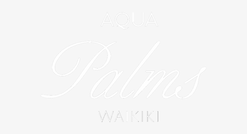 Aqua Palms Waikik Logo White - Aqua Palms Waikiki, transparent png download