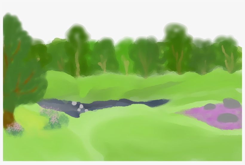 Water Source , Stepping Stones To Get Over The Water - Watercolor Paint, transparent png download