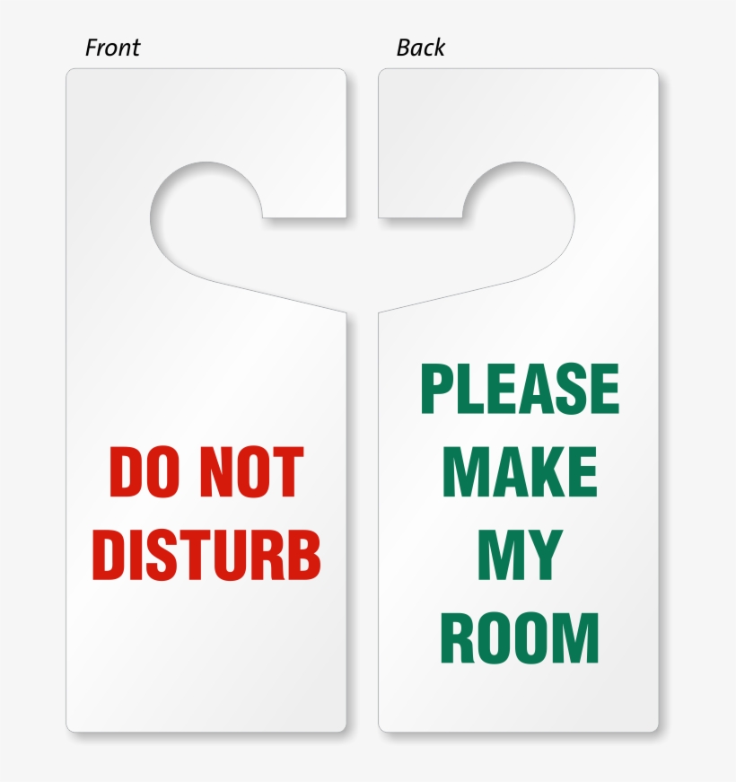 Transparent Stock Do Not Disturb Door Hangers - Do Not Dispose Of Chemicals Down Drain, transparent png download