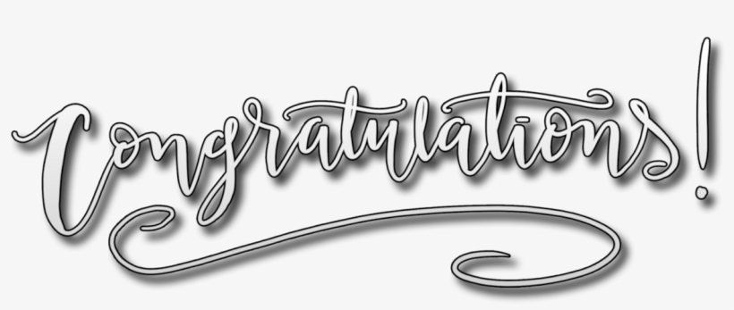 Congratulations Tassle Typography Png - Png Format Congratulations Png, transparent png download