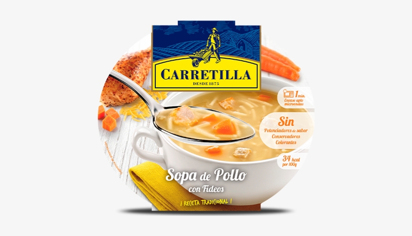 Chicken Noodle - Soup - Carretilla Seafood 9.88 Oz. Each Piquillo Pepper Stuffed, transparent png download