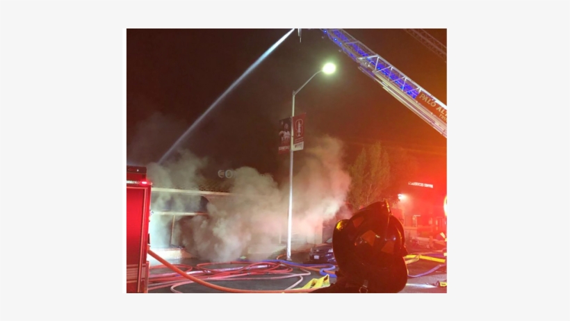 Firefighters Battle The Flames At The Old Compadres - Fire, transparent png download