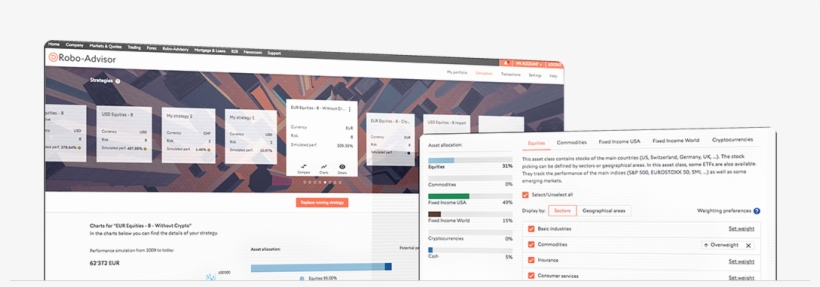 Two Screens Cutline Robo Advisory - Jpeg, transparent png download
