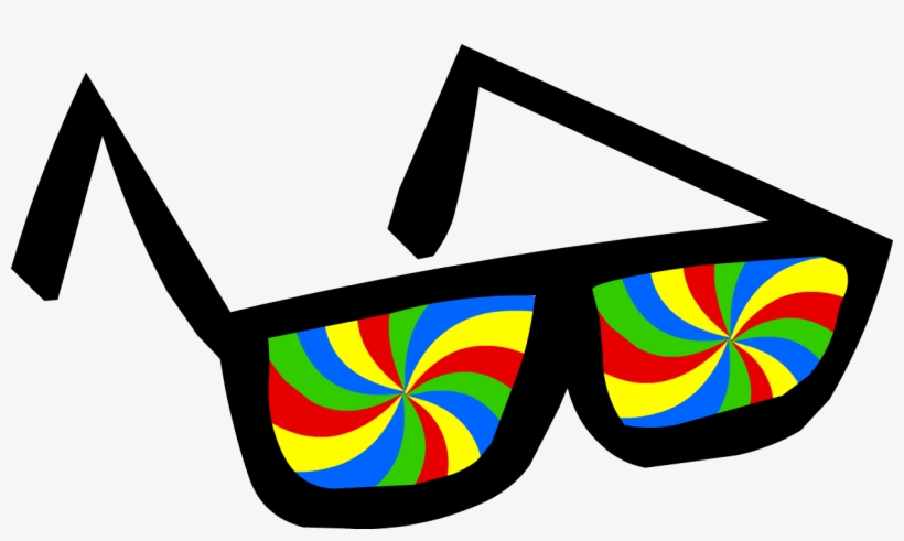 Swirly Glasses Icon - Club Penguin Swirly Glasses Cutout, transparent png download