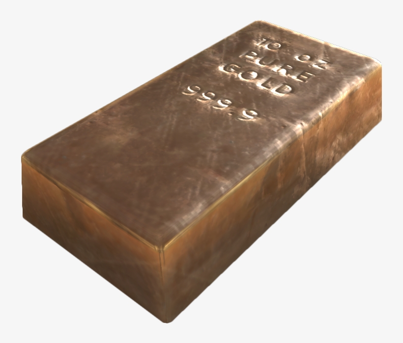 Gold Bar - Fallout Gold, transparent png download