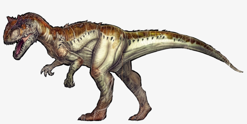 Clip Black And White Allosaurus Survival Evolved Carnotaurus - Allosaurus Ark Png, transparent png download