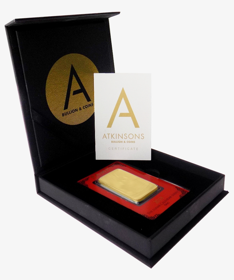 Pamp 2012 Lunar Dragon 1oz Gold Bar With Gift Box & - Pamp, transparent png download