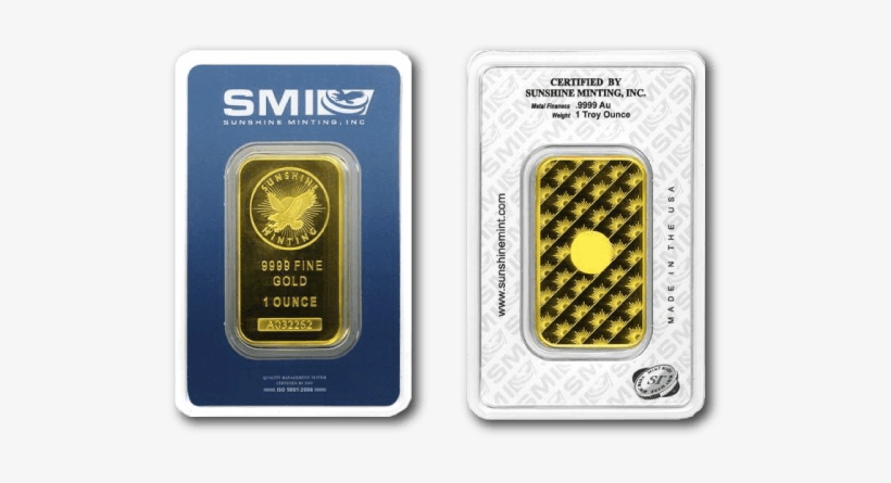 1-oz Gold Bar Sunshine Minting From Schiffgold - Sunshine Minting Logo, transparent png download