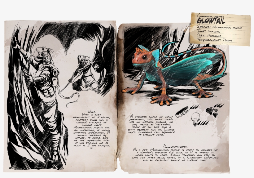 Dossier Glowtail 4,000×2,660 Pixels - Ark Glowtail Dossier, transparent png download