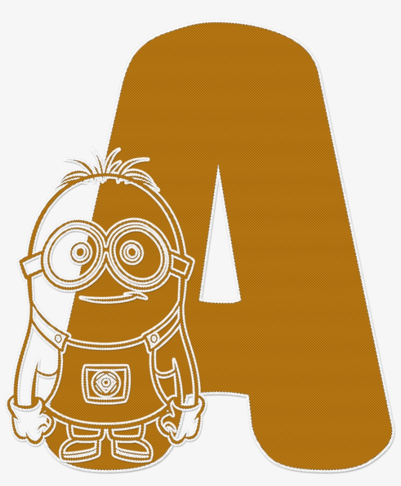 *✿**✿*a*✿**✿* Minions, Alphabet - Minions, transparent png download