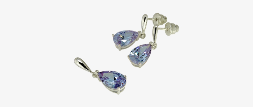 Sterling Silver Set 'venus Teardrops' - Earrings, transparent png download