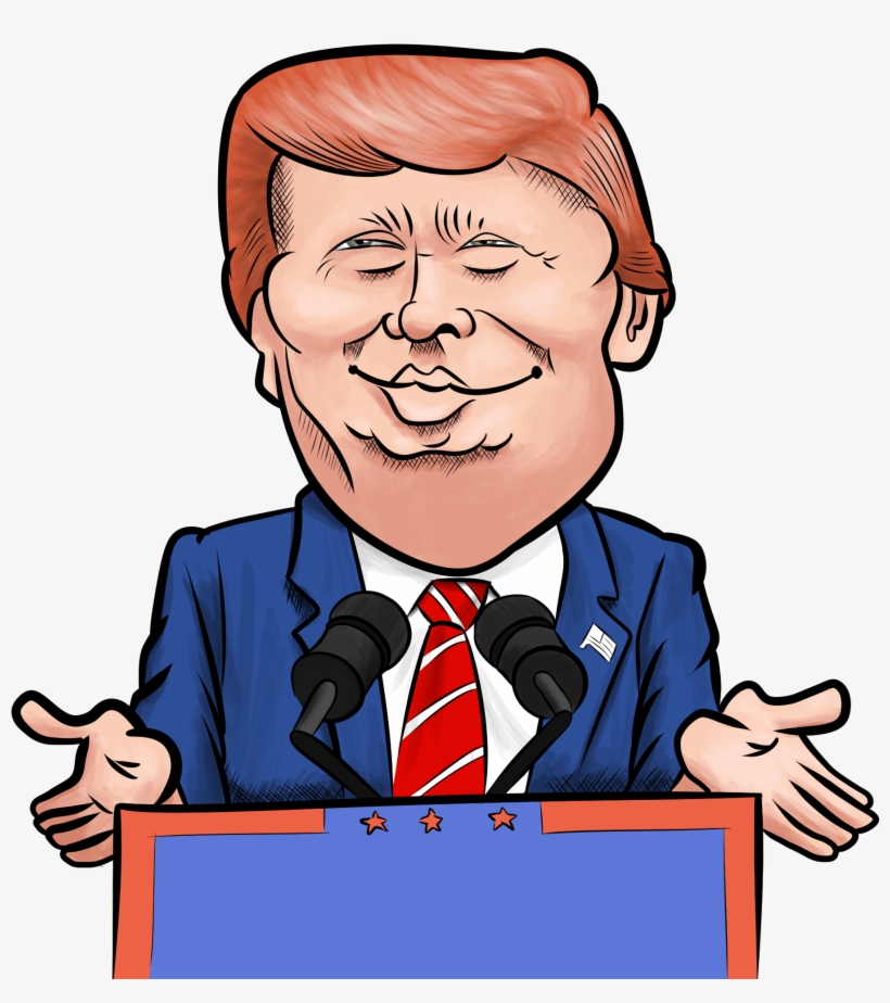 Donald Trump Podium T-shirt - Donald Trump, transparent png download
