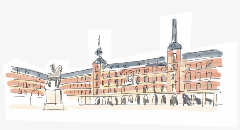 Is One Of The Most Touristic Areas Of The City Centre - Architecture, transparent png download