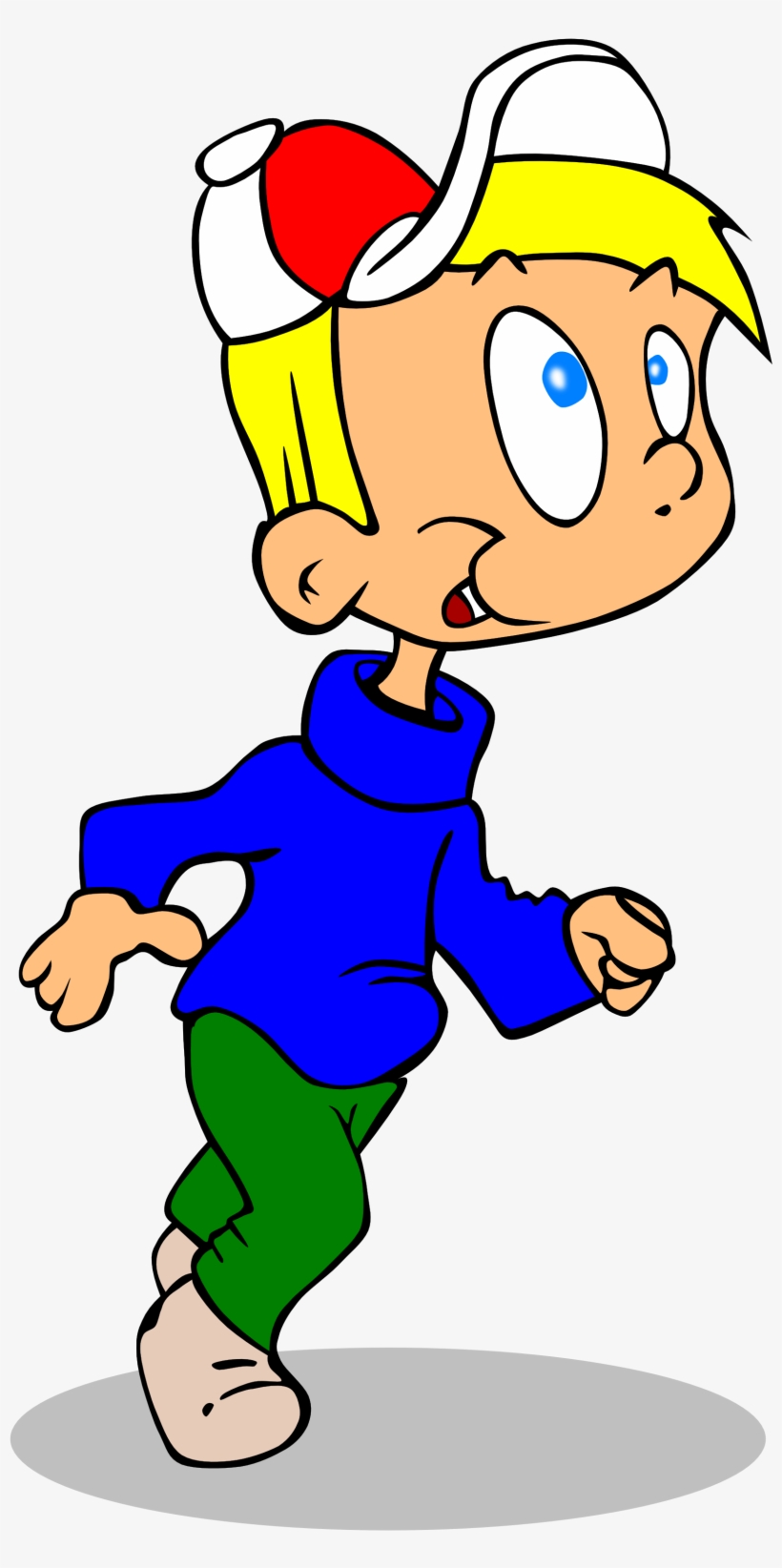 Clipart Info - Running Boy Clipart Png, transparent png download