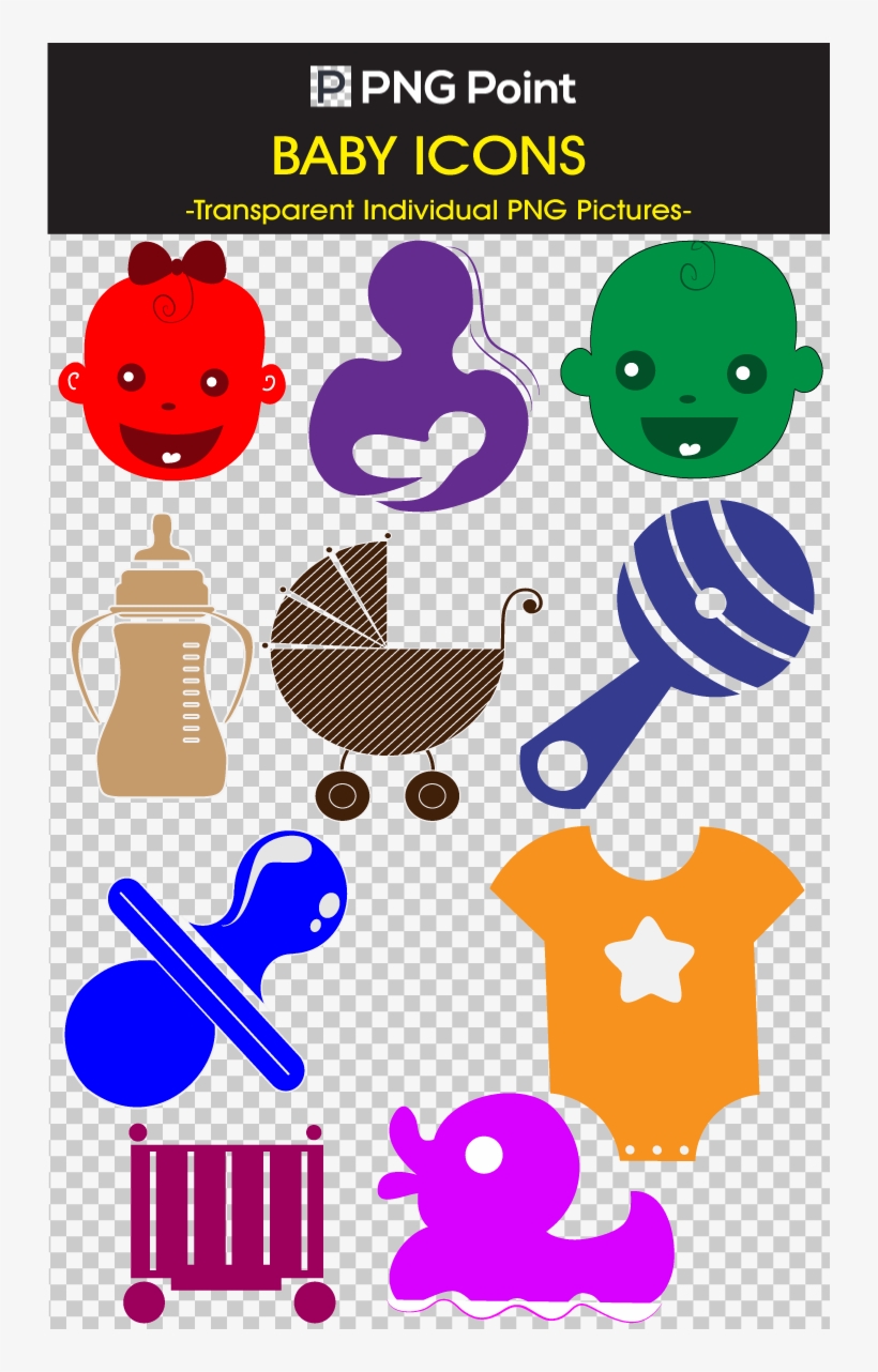 Silhouette Images, Icons And Clip Arts Of Baby Icons, transparent png download