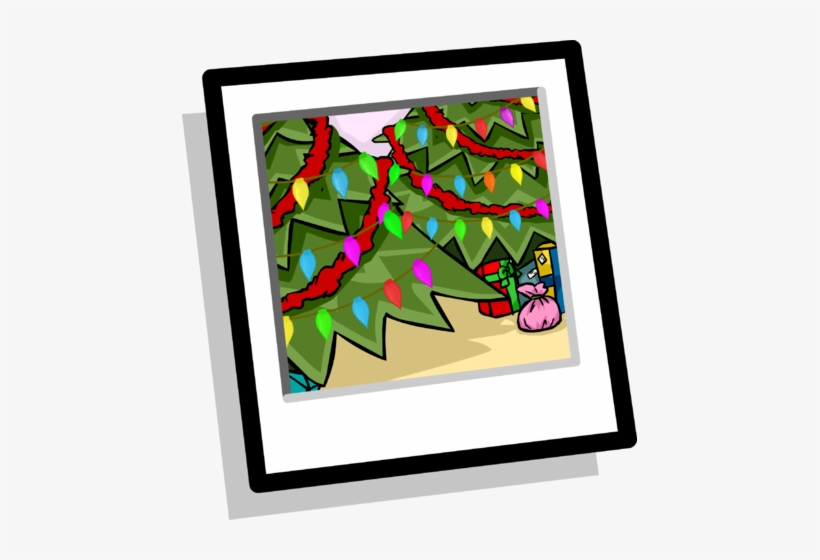 Christmas Trees Background Icon - Club Penguin Christmas Background, transparent png download