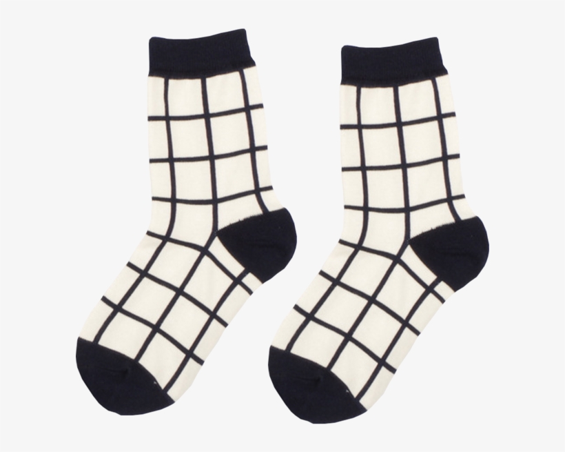 Grid Socks - Transparent Cute Socks Png, transparent png download