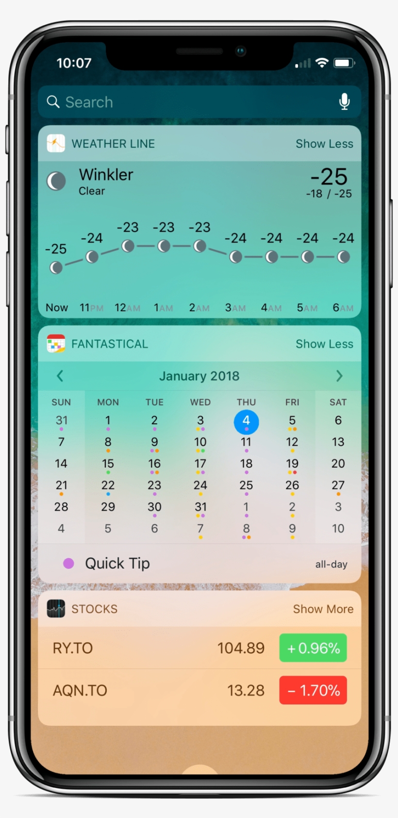 The Weather Line Itself Is Available Without Having - Ios 12 Screen Time Widget, transparent png download
