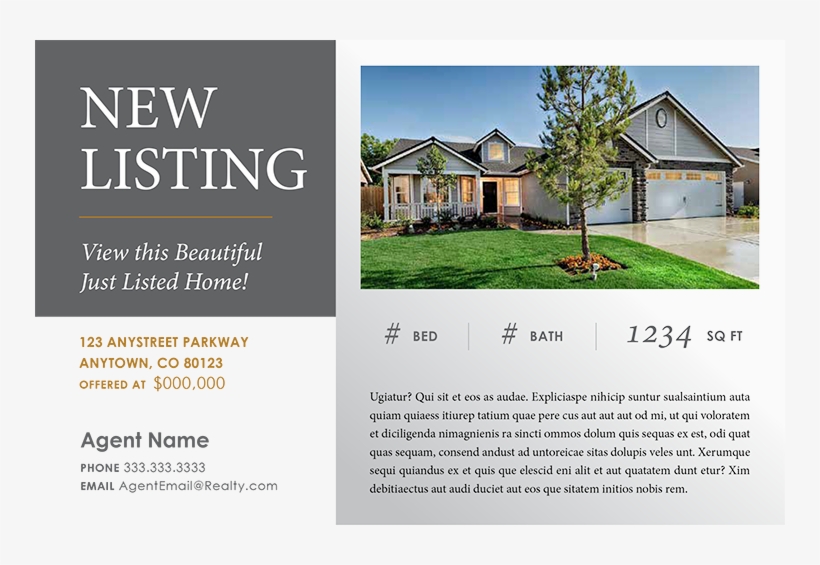 Realtor Just Sold Postcards Just Listed B4 Dbc Digital - Real Estate, transparent png download