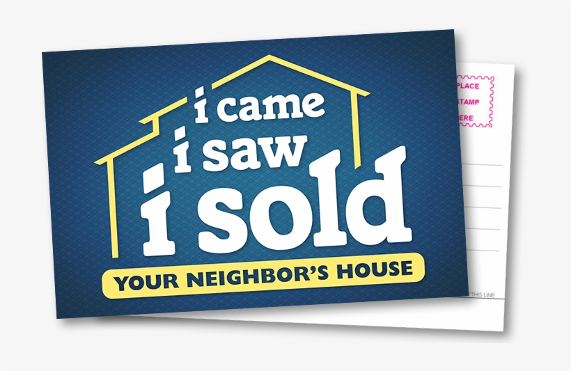 Example Text For Rear Side - Came I Saw I Sold, transparent png download