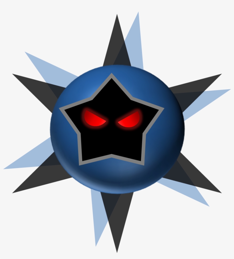 3d Dark Star By Rotommowtom On Clipart Library - Mario Dark Star Png, transparent png download