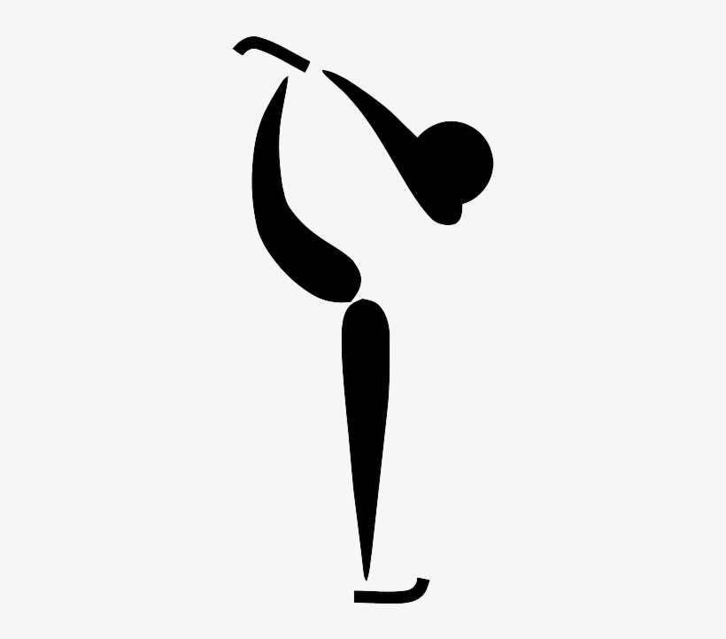 Icon, Stick, Symbol, Figure, Cartoon, Ice, Sports, - Olympic Figure Skating Symbol, transparent png download