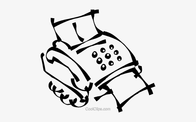 Fax Machine Royalty Free Vector Clip Art Illustration - Clip Art, transparent png download