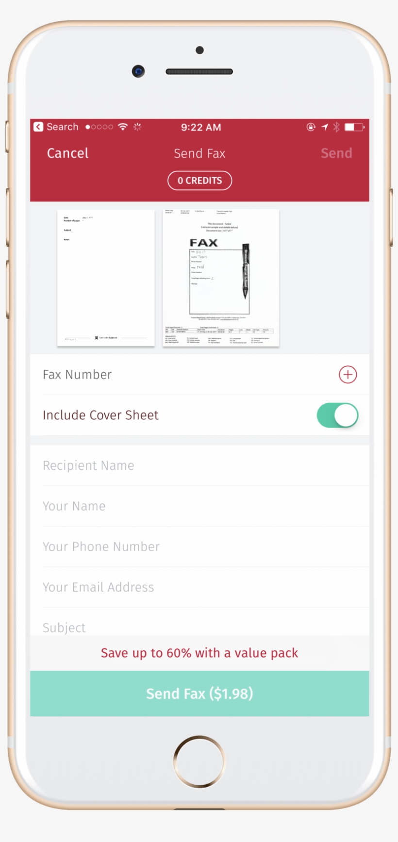 Scanbot Adds Fax Support - Iphone, transparent png download