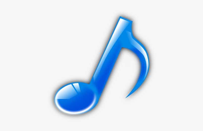 This Free Clipart Png Design Of Blue Music Note, transparent png download