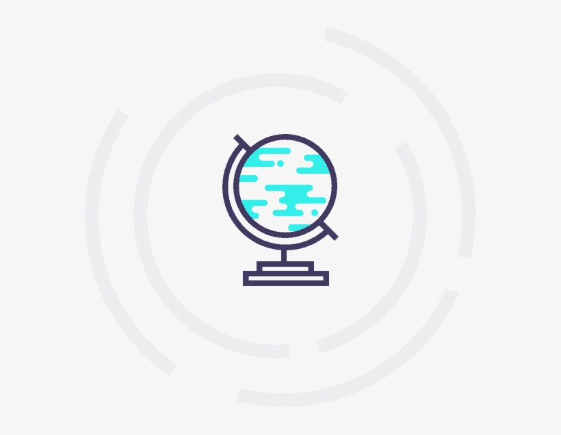 Global Icon - Geography Symbol Clip Art, transparent png download
