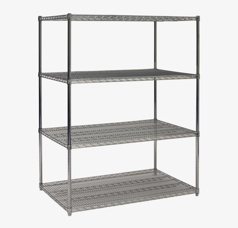 Wire Shelving - Metal Shelf Png, transparent png download