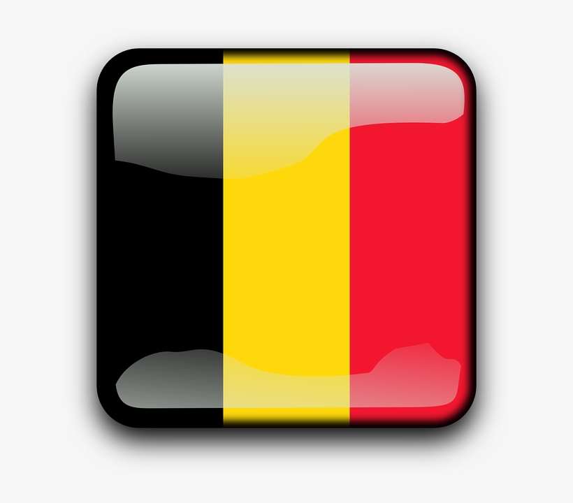 Belgium, Flag, Country, Nationality, Square, Button - Romania, transparent png download