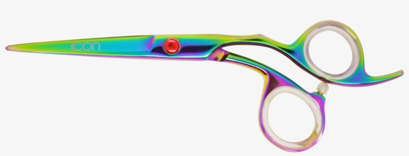 Icon Crane Multi Color Titanium Rainbow Shears Scossors, transparent png download