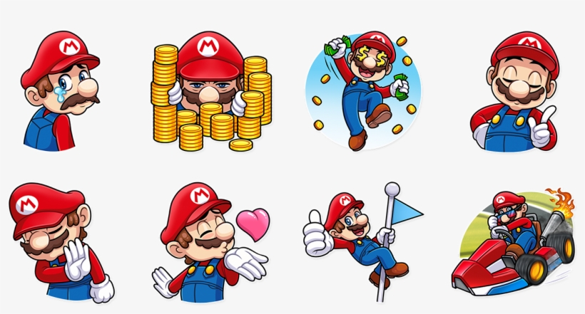 Add The Stickers On Telegram - Mario Bros Telegram Stickers, transparent png download