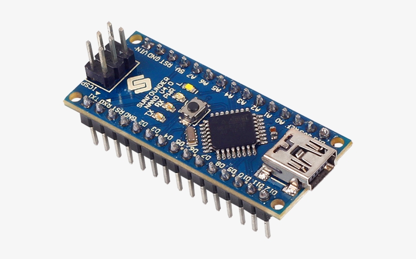 Nano Back0202 - Mini Usb Nano V3 0 Atmega328p Ch340g 5v 16m Micro Controller, transparent png download