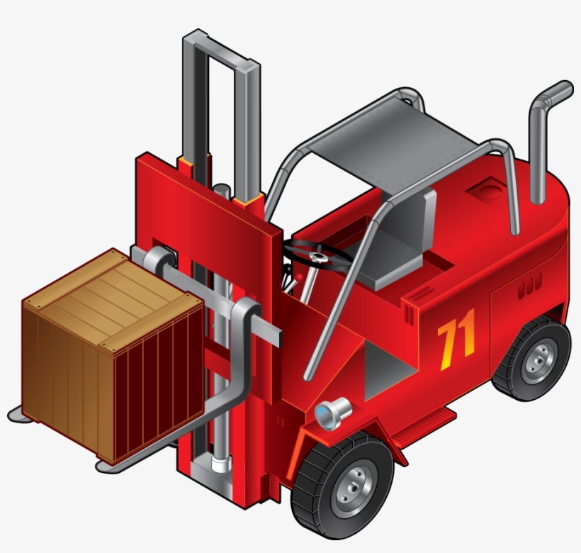 Forklift Truck Clipart Png, transparent png download