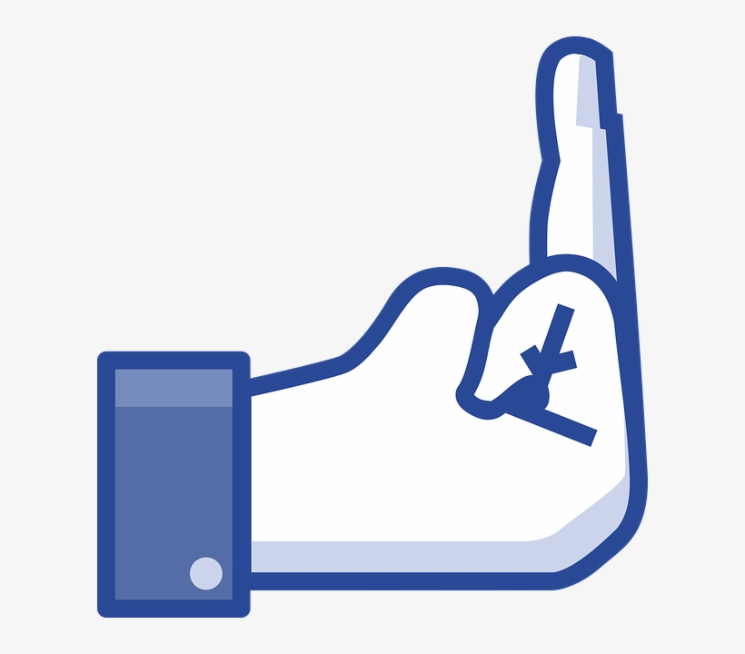 Facebook, Social Network, Like, Do Not Like It, Symbols - Like Middle Finger Png, transparent png download