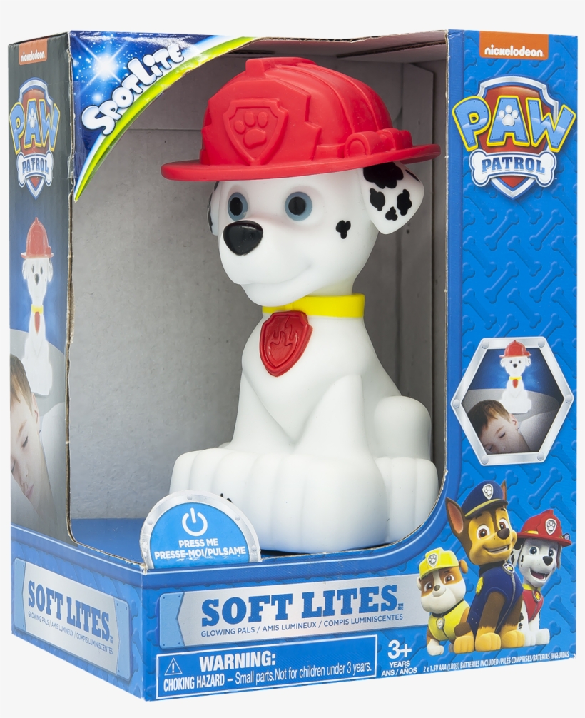 Soft Lites - Paw Patrol - Marshall - Plug Free And - Paw Patrol - Marshall Soft Night Light, transparent png download
