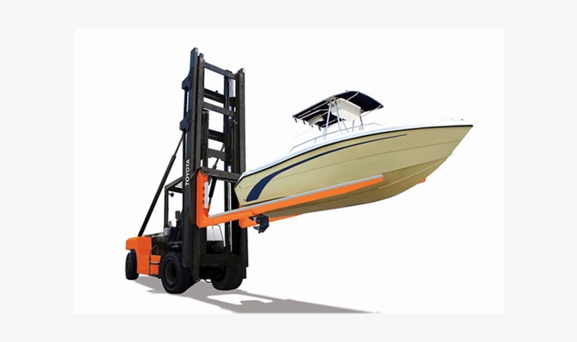 Forklift Lifting Boats, transparent png download