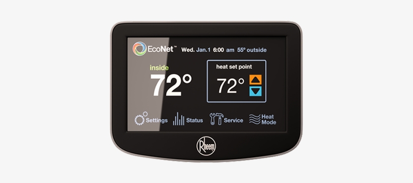 Navarre, Fl Thermostats By Kool Breeze Of Northwest - Rheem Retst601sys Econet Control Center, transparent png download