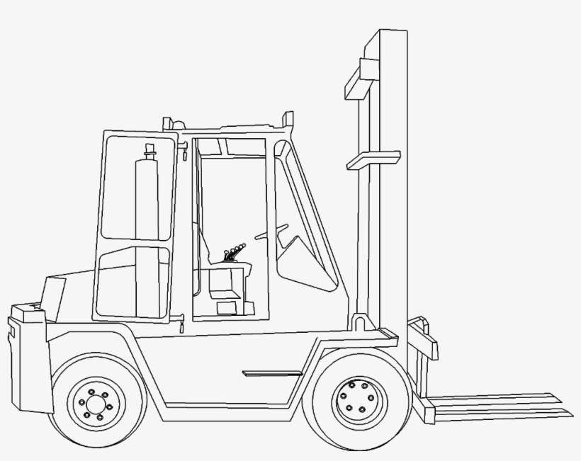Forklift, transparent png download