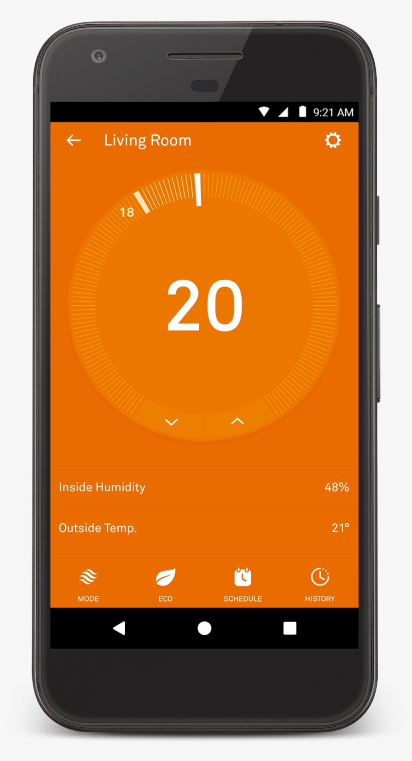 Nest Learning Thermostat - Nest Thermostat App, transparent png download