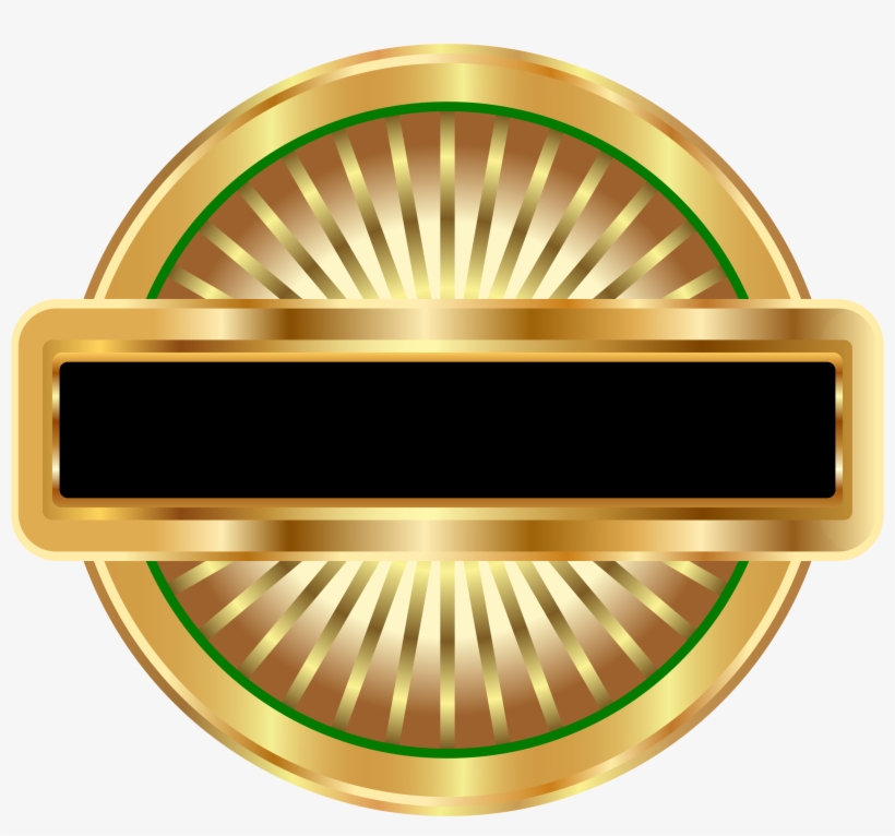 This Free Icons Png Design Of Golden Badge, transparent png download